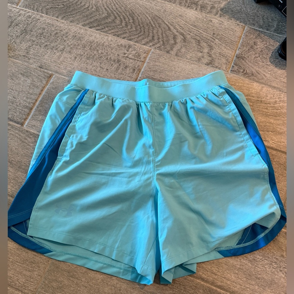 Under Armour Blue and White Shorts